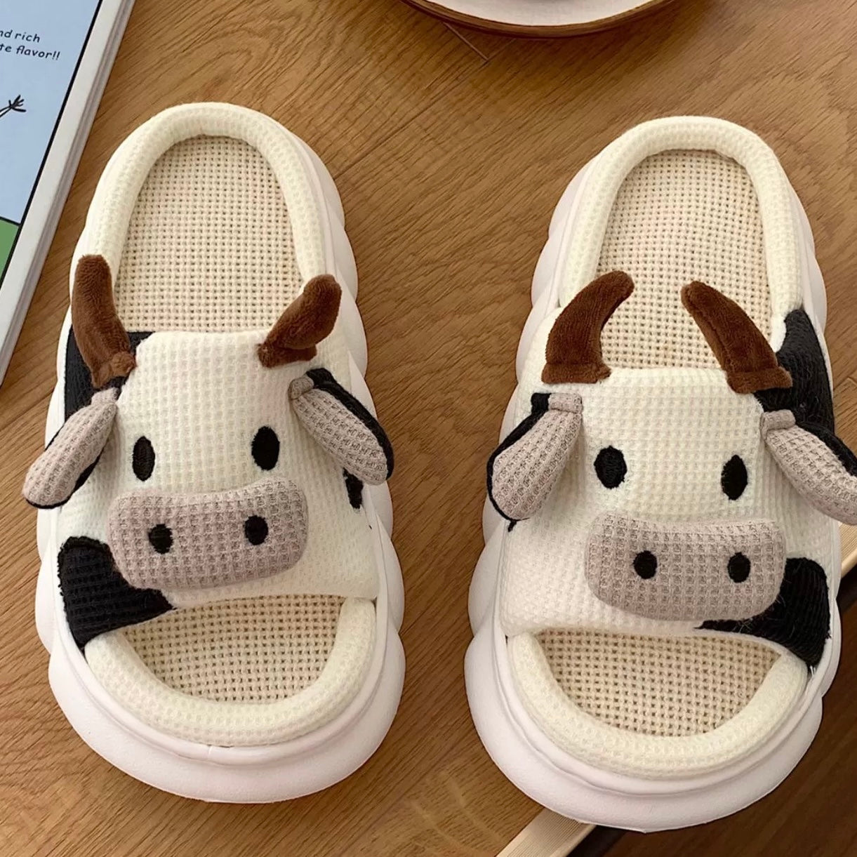 PANTUFLAS VACA