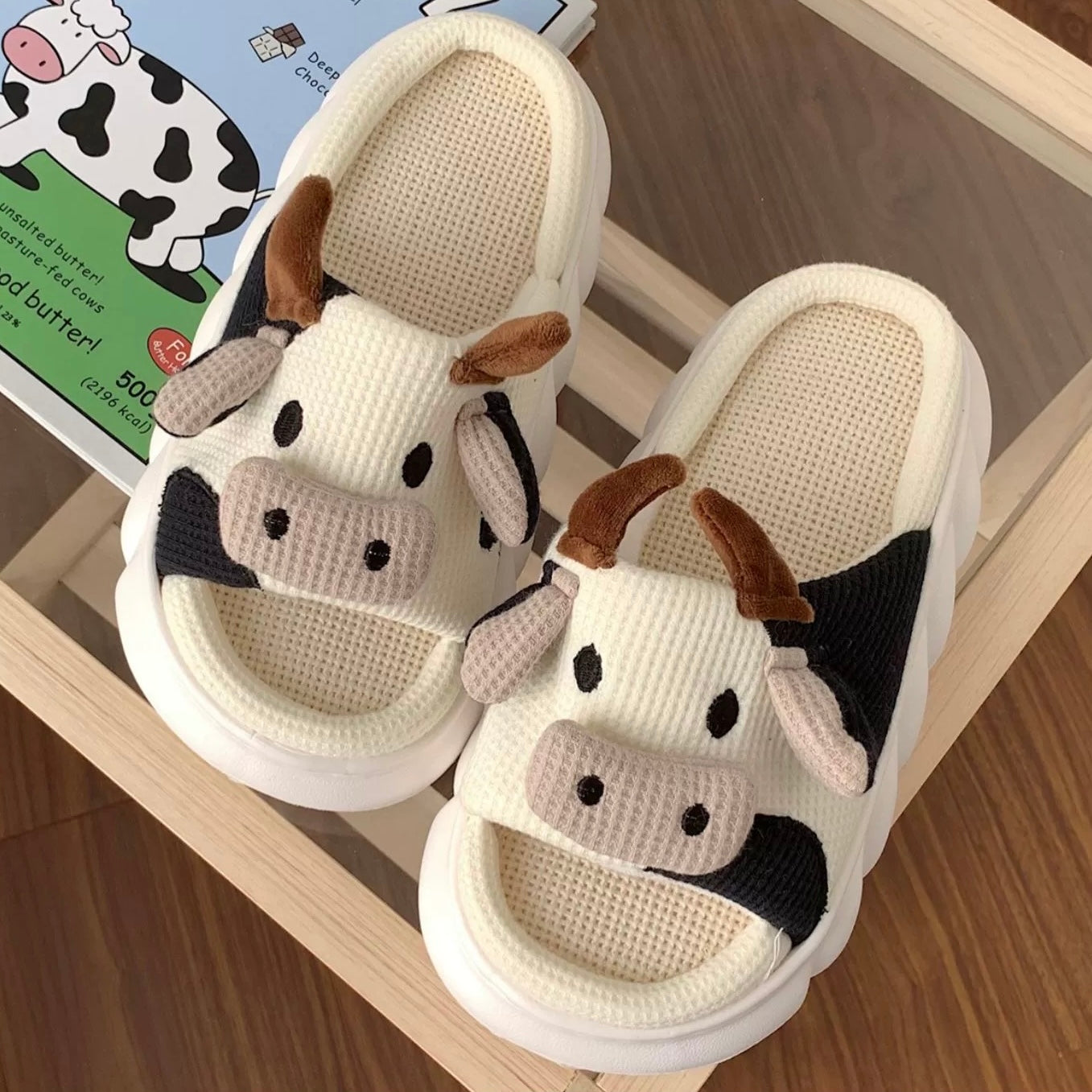 PANTUFLAS VACA